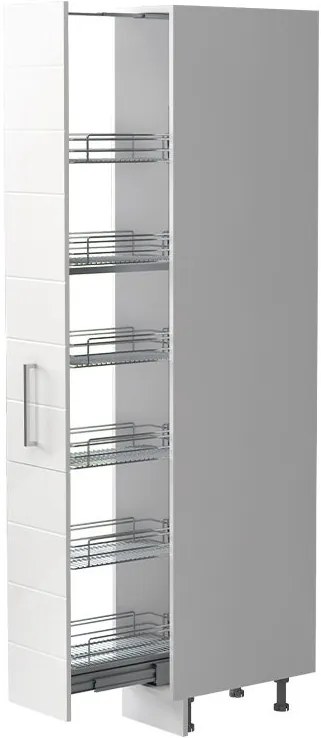 Висок подов шкаф Hudson K21-30-1KZ-White - White glossy