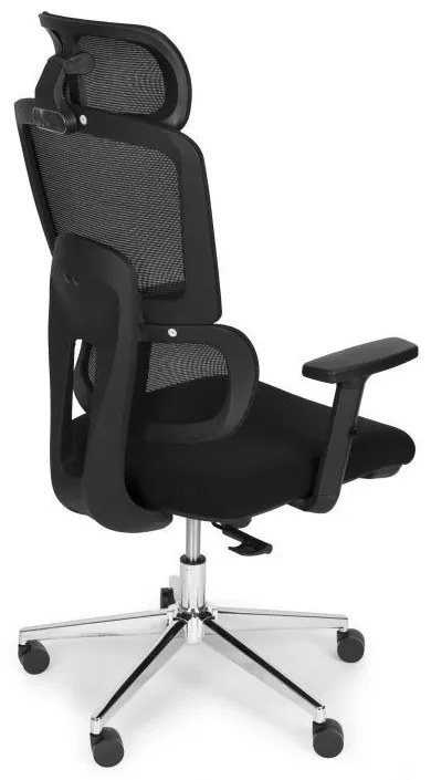 Ергономичен офис стол от мрежа с регулируема облегалка за глава