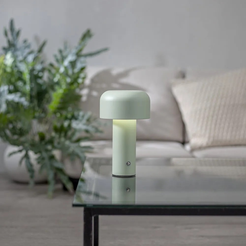 Зелена LED настолна лампа (височина 21,5 cm) Bobby – Star Trading
