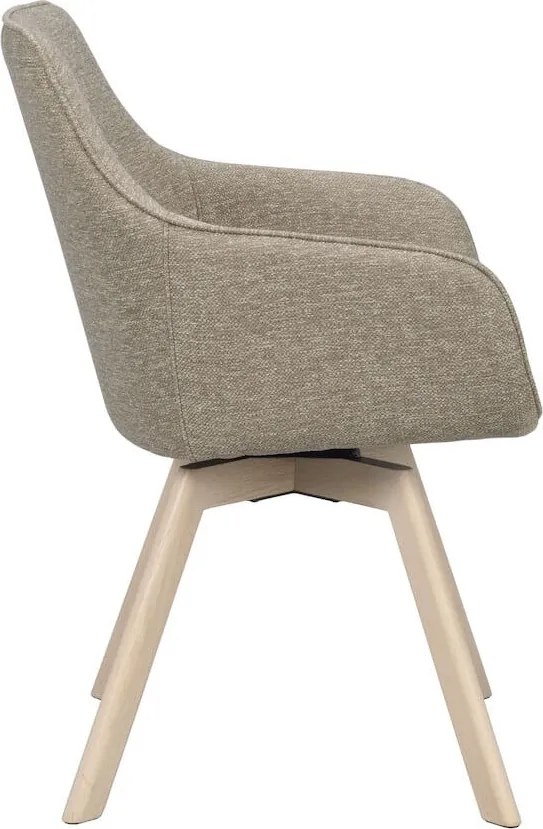 Бежови тапицирани трапезни столове в комплект 2 бр. Alison – Rowico