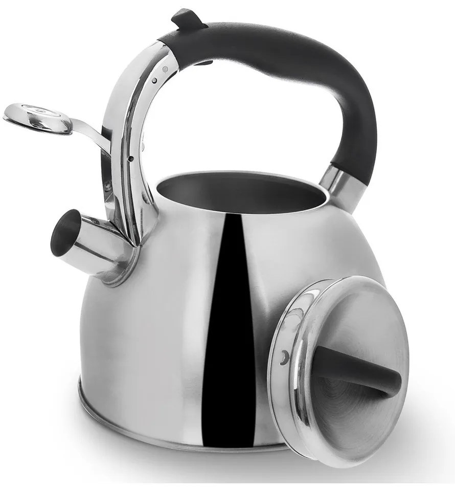 Чайник от неръждаема стомана с шарнирна свирка Darek, 2,7 л - Orion