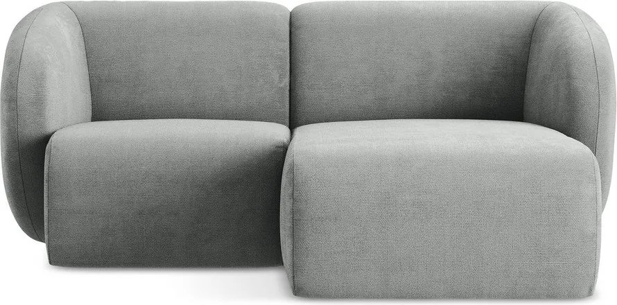 Сив шенилов ъглов диван (десен ъгъл) Lani – Makamii