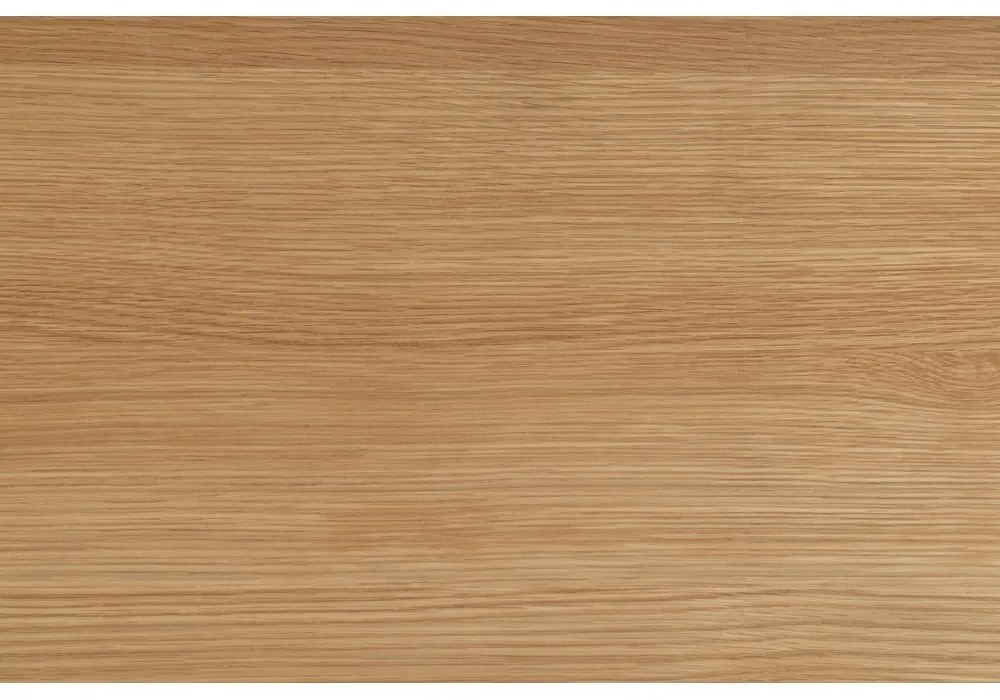 Кръгла масичка за кафе в черен и естествен цвят с дъбов плот ø 45 cm Soli - Actona