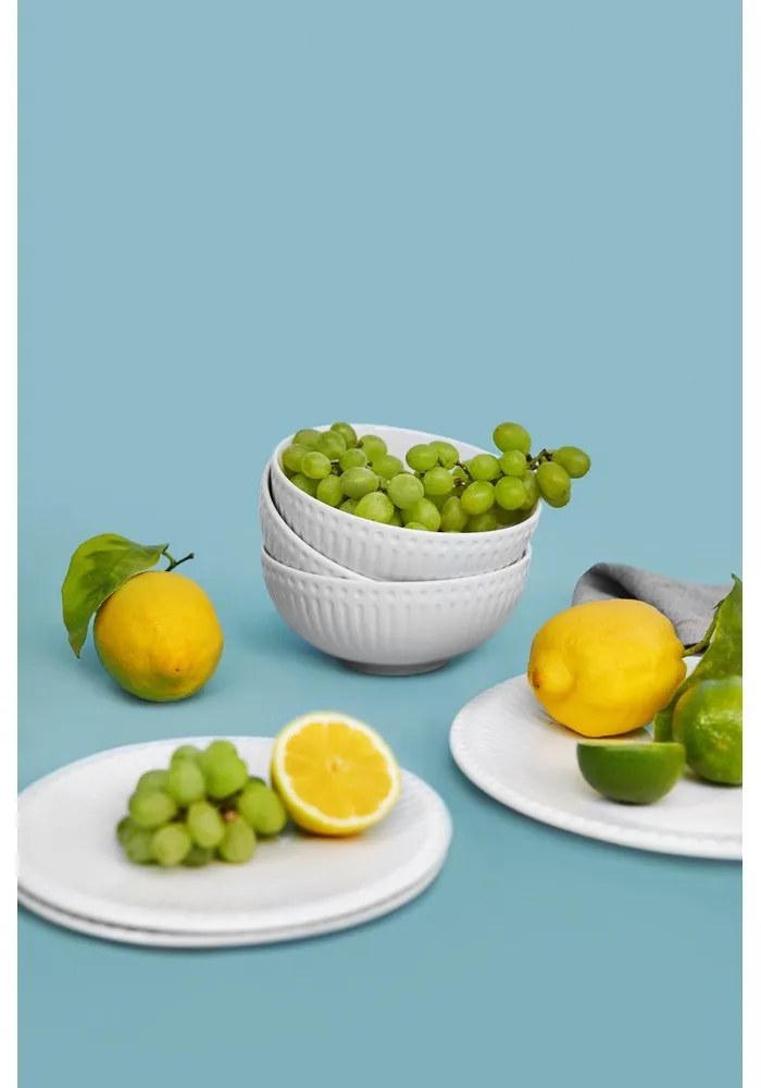 Комплект от 12 части от бели порцеланови чинии Purita - Bonami Essentials