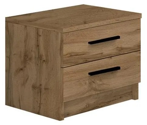 Нощно шкафче TOD в цвят дъб Wotan