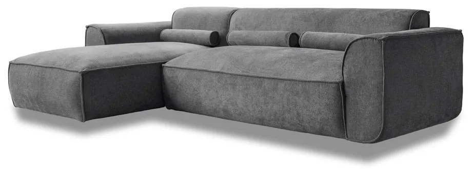 Сив ъглов диван (ляв ъгъл) Flex Felix – Miuform