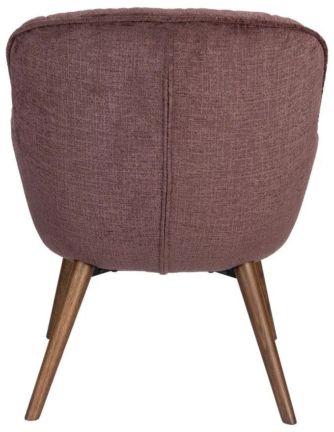 Тъмнолилаво кадифено кресло Lenn – Dutchbone