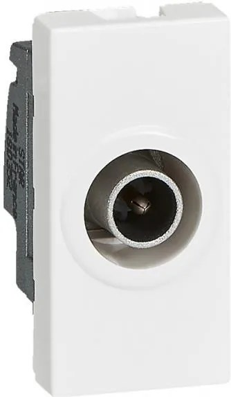 Legrand Розетка TV тип коаксиал 1dB 1 мод. цвят бял Mosaic  - 078793