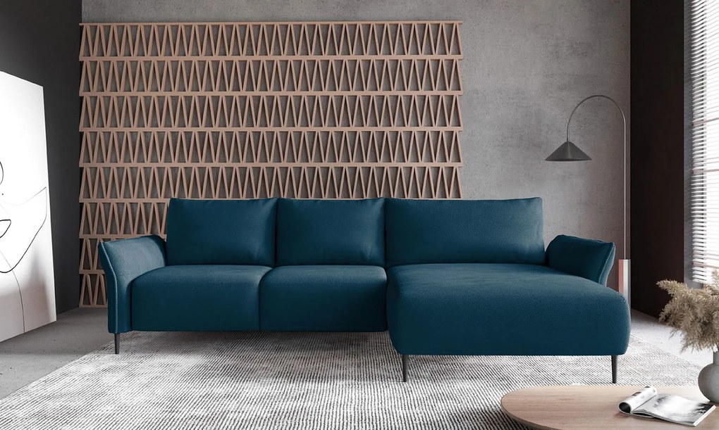 Ъглов диван Джозефин-петрол-десен