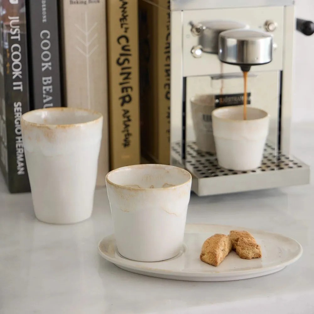 Бяла/бежова глинена чаша 210 ml Grespresso – Costa Nova