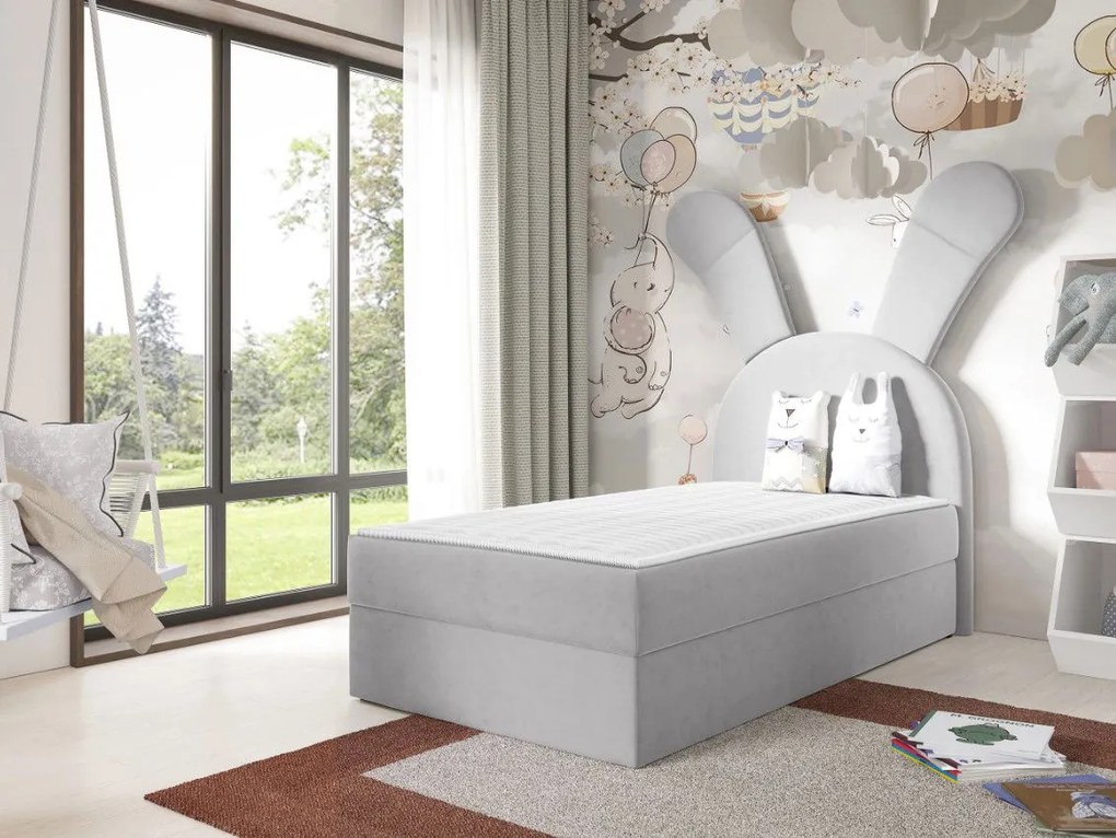 Детско Тапицирано легло Bunny Light-Gkri-Aristera