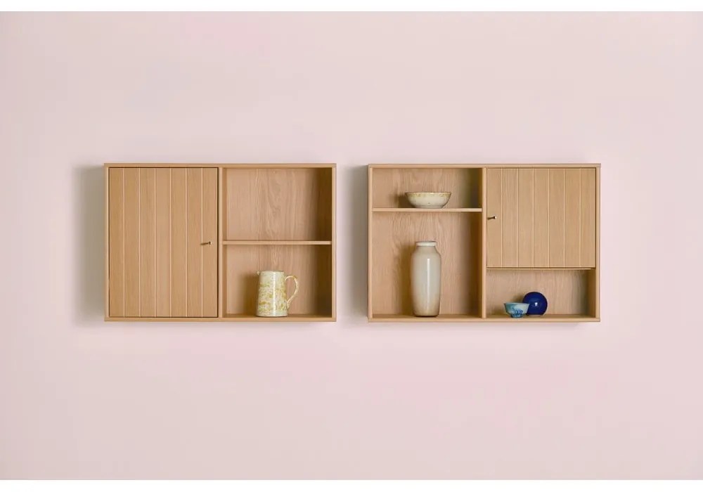 Висяща библиотека от декор от дъб в естествен цвят 89x61 cm Mistral – Hammel Furniture