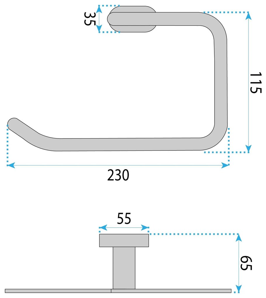 Закачалка за баня Ring 110 Til Chrome