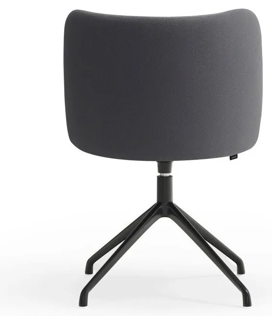 Тъмносив тапициран трапезен стол Mogi – Teulat