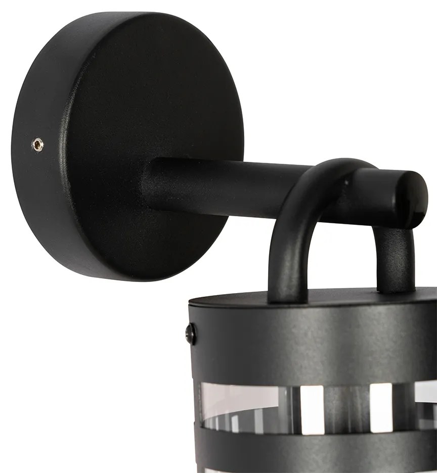 Индустриална външна стенна лампа черна IP44 - Ruben