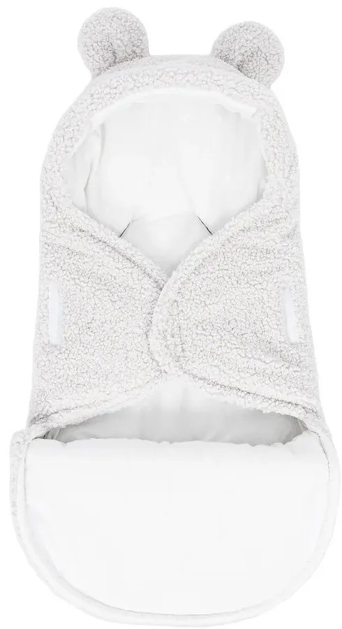 Бебешко одеяло от шерпа в цвят слонова кост 45x80 cm – Meowbaby