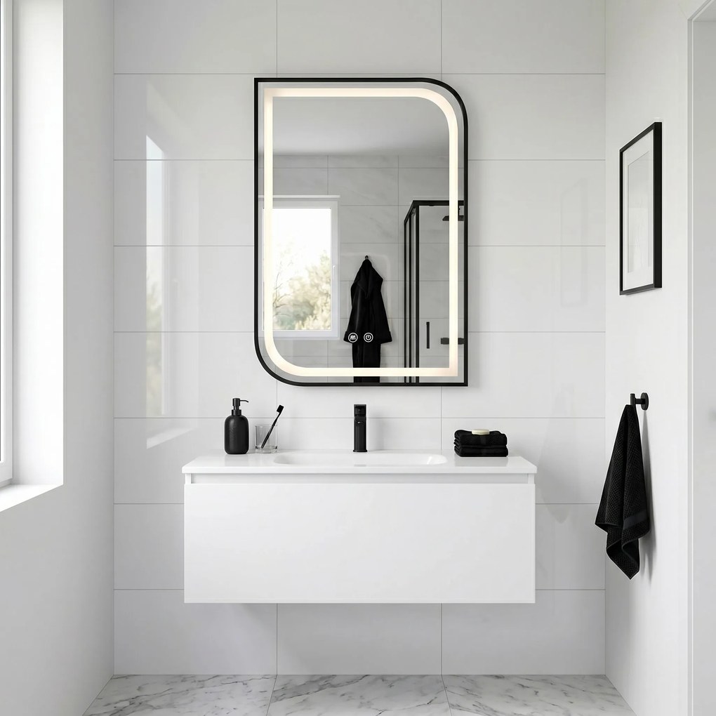 Огледало LED ZONE 80X60  BLACK