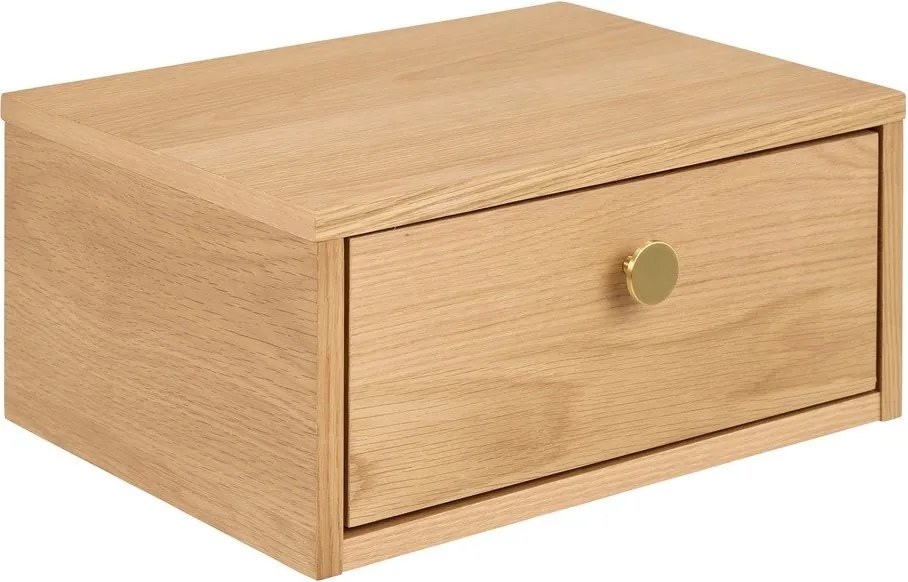 Нощно шкафче от декор от дъб в светло естествен цвят Monfort – Actona