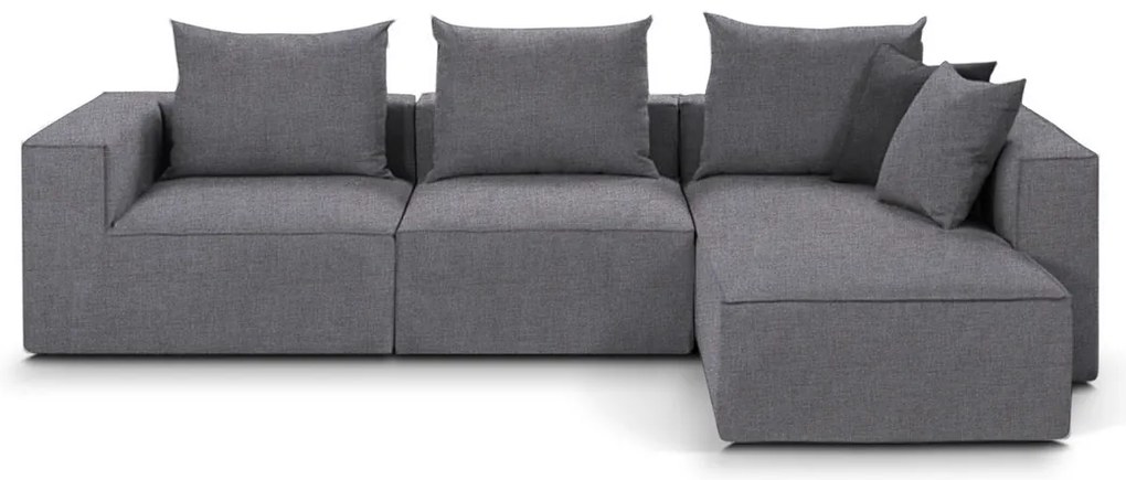 Декоративен възглавница-40 x 40 cm.-Gray / Chromium