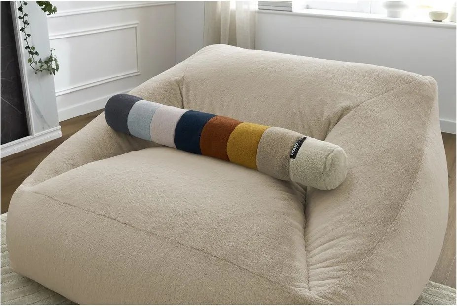 Бежов пуф от изкуствен косъм Lilibet – Bobochic Paris