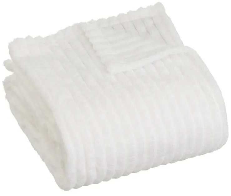 Бяло одеяло от микроплюш 130x160 cm Fur Velvet – Casa Selección