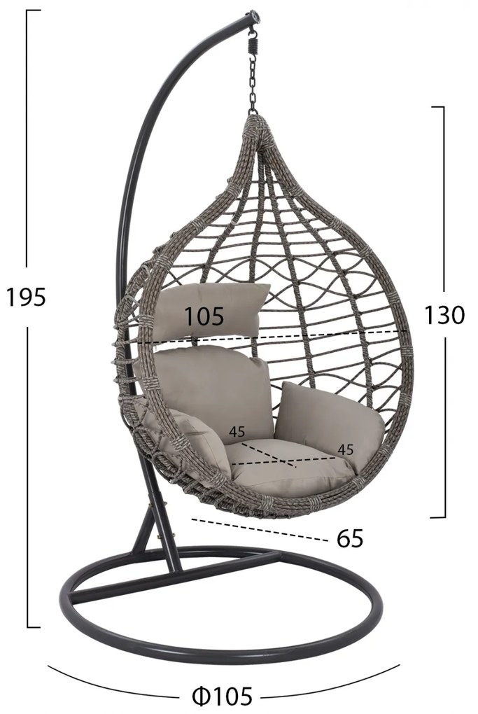 Люлка Спайк HM5750.10 сив цвят