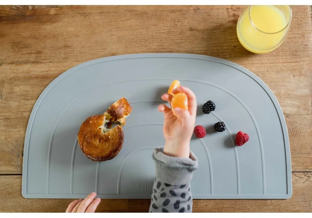 Синя силиконова подложка Rainbow, 47 x 26 cm - Kindsgut