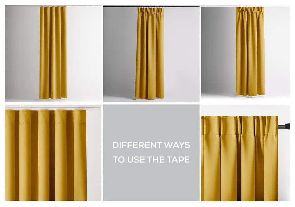 Жълто dimout перде 140x245 cm Kierra – Restilo