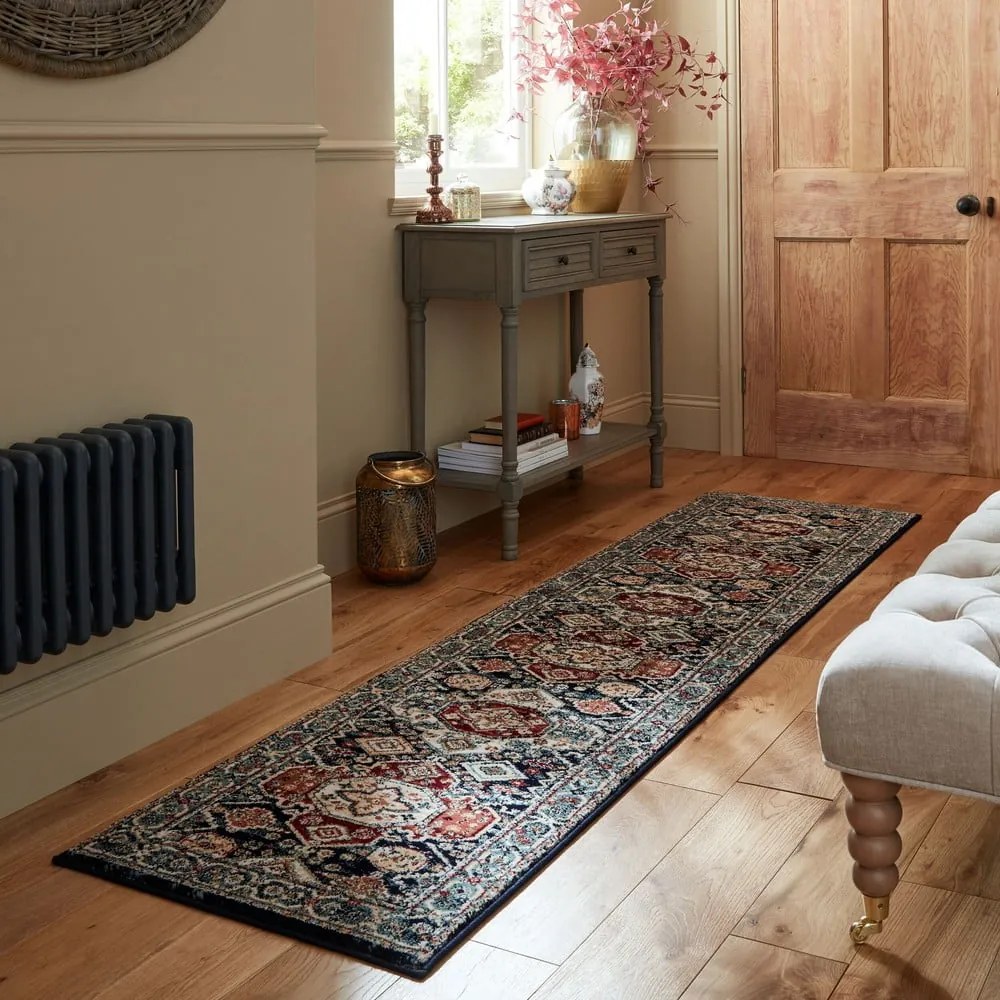 Тъмносиня пътека 66x300 cm Gillingham – Flair Rugs