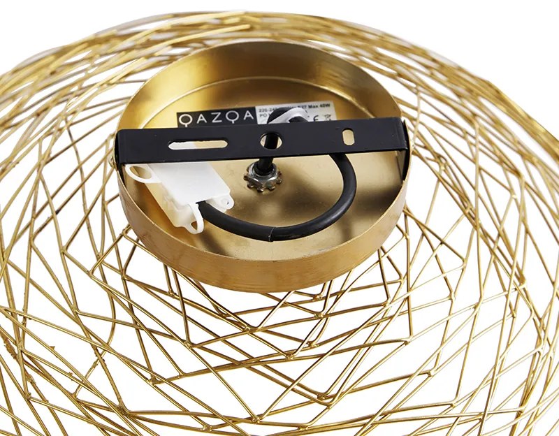 Ориенталски таванен аплик златен 40 см - Glan