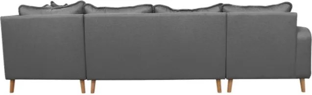 Сив ъглов диван (ляв ъгъл) Beata - Ropez