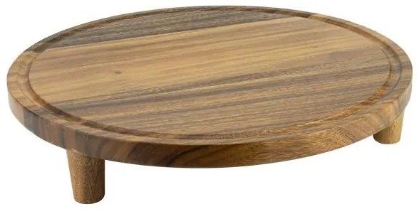 Horecano - Дъска за презентация с крачета кръг Ø40xh7.5cm ACACIA (3041320) - 0116281