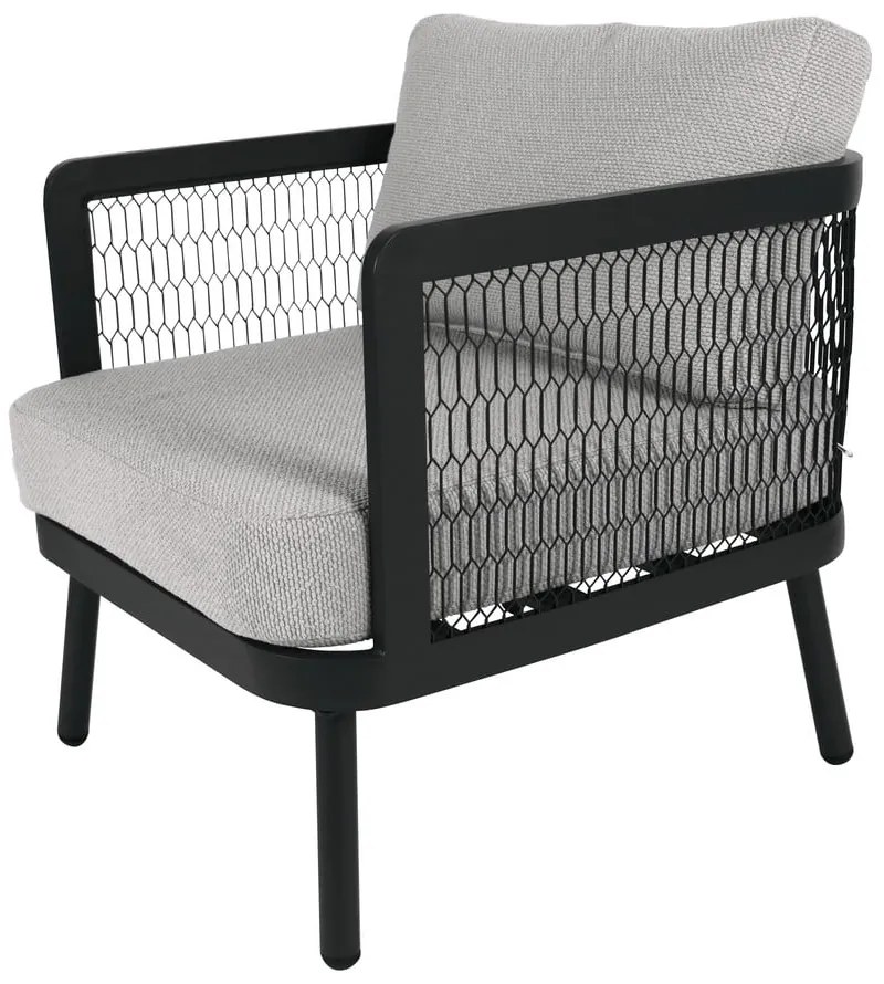 Сиво метално градинско кресло Edinburgh Duo – Rojaplast