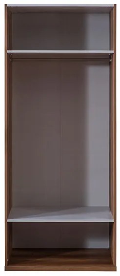 гардероб с две огледални врати ZETT2MDF 90 бежово