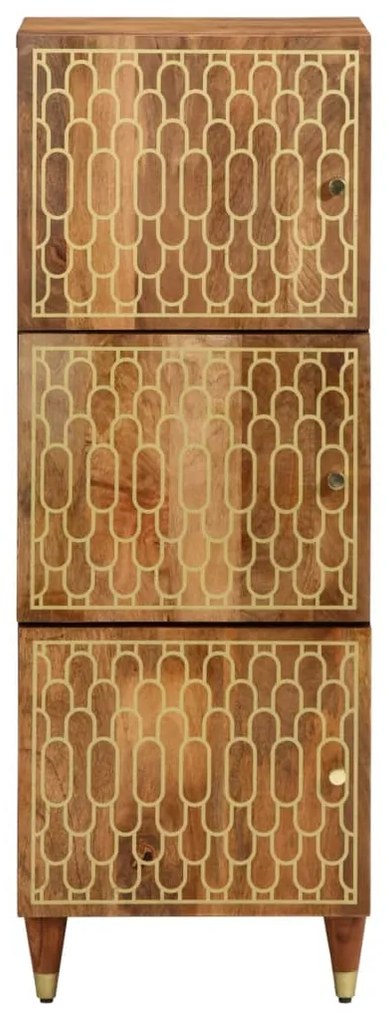 358313 vidaXL Висок шкаф, 40x33x110 см, мангово дърво масив