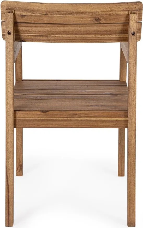 Градински стол от масивно дърво в естествен цвят Rodano – Bizzotto