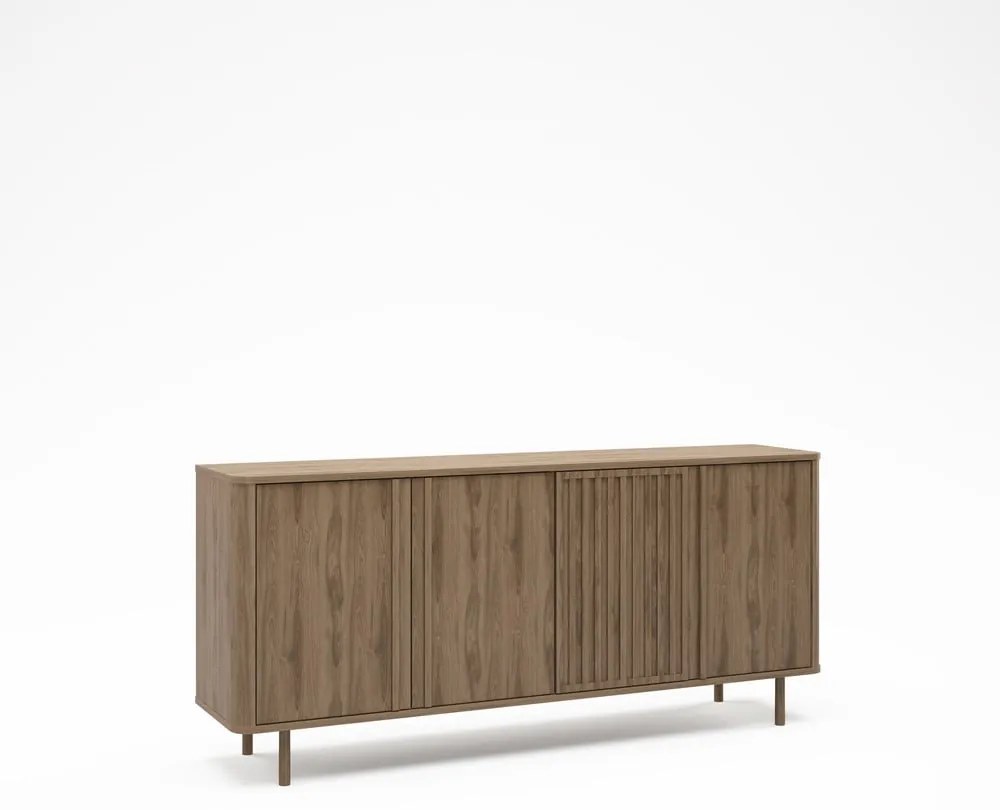 Скрин от дъбов декор в естествен цвят 180x80x40 cm Salma – Marckeric