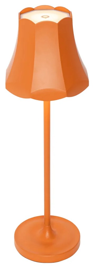 Ретро настолна лампа оранжева акумулаторна IP44 - Granny