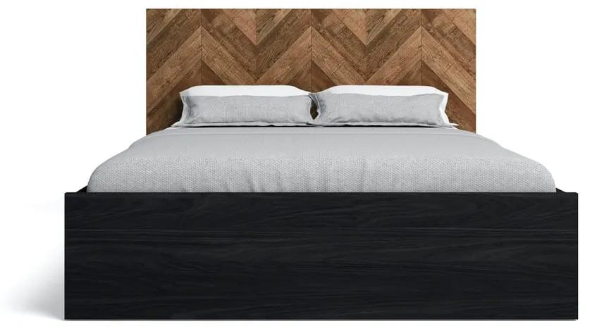 Двойно легло в черен/естествен цвят 160x200 cm Gio - Marckeric