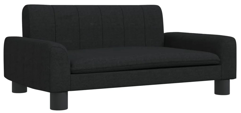 3196273 vidaXL Детски диван, черно, 90x53x30 см, текстил