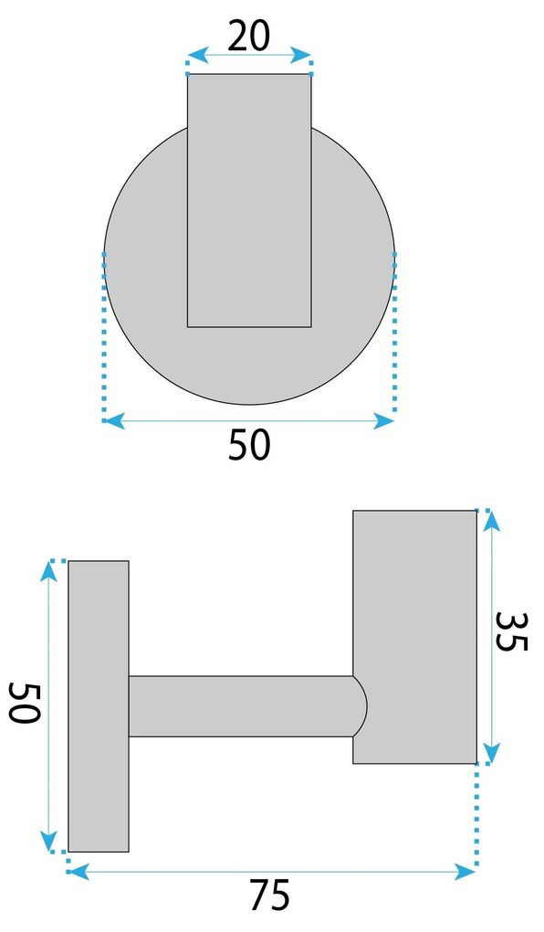 Закачалка за баня 5705 Galo Brush Copper