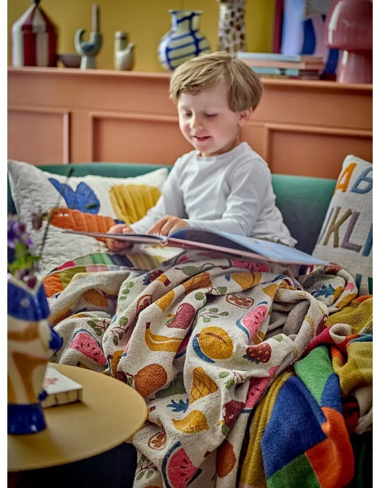 Бебешко одеяло от рециклиран памук 130x160 cm Fruitta – Bloomingville Mini