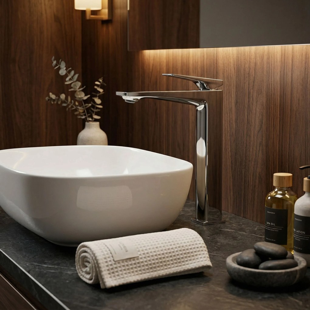 Смесител за мивка Rea Prime Chrome High