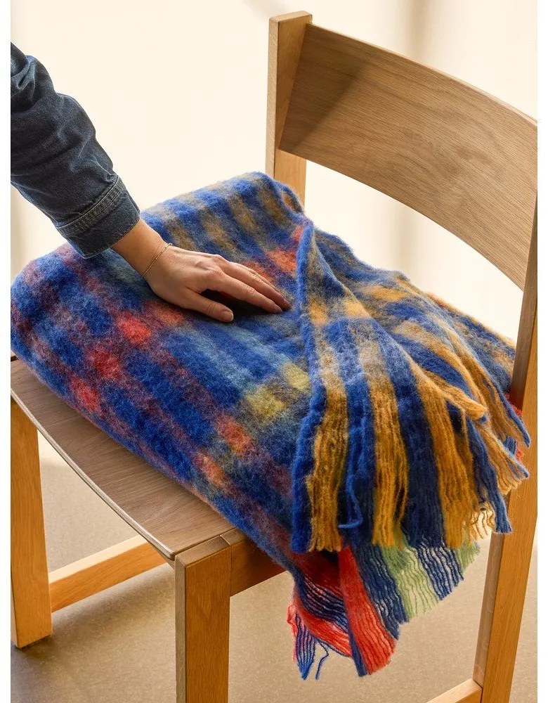 Одеяло със смес от вълна 140x200 cm Loom – Hübsch