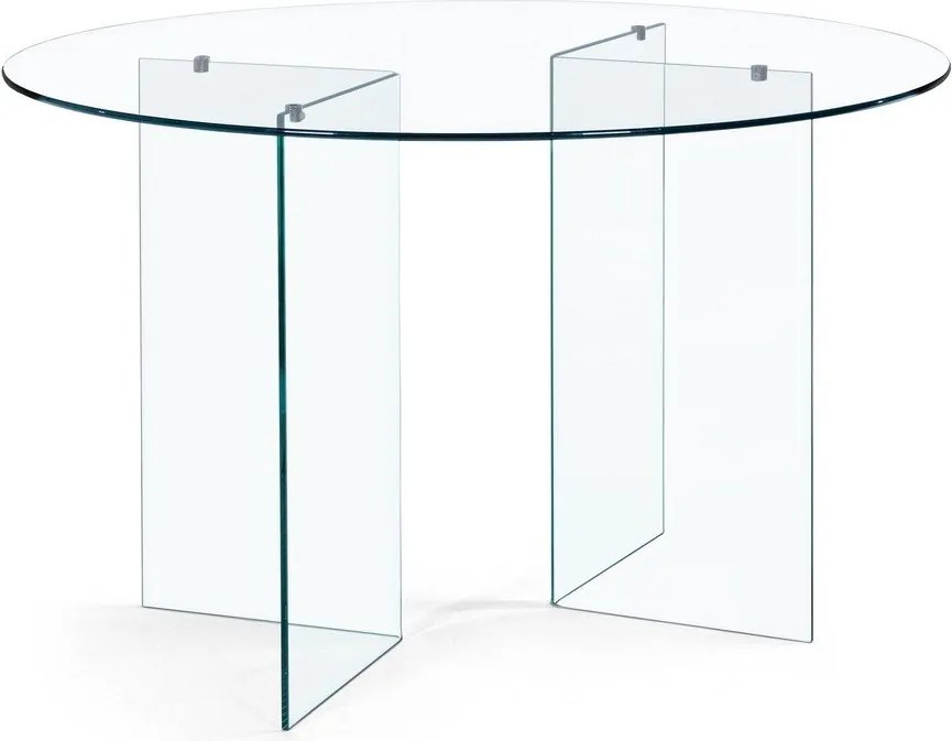 Стъклена кръгла трапезна маса ø 130 cm Iride – Bizzotto