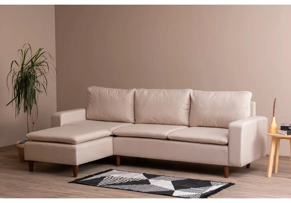 Бежов ъглов диван (ляв ъгъл) Lungo – Balcab Home