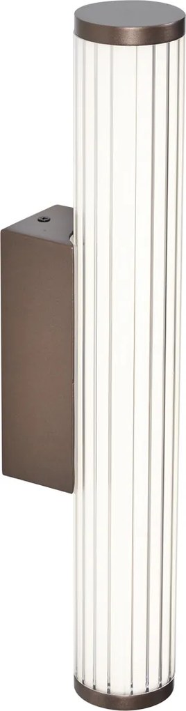 Ретро стенна лампа бронз 40 см вкл. LED IP44 - Coco