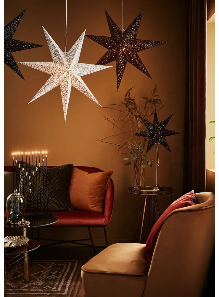 Бордо висяща коледна светлинна украса Baroque – Markslöjd