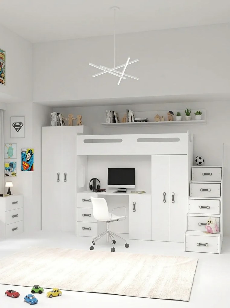 Двуетажно легло Steps plus-White
