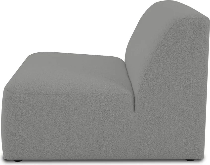 Сив модулен диван от букле (среден модул) Roxy – Scandic